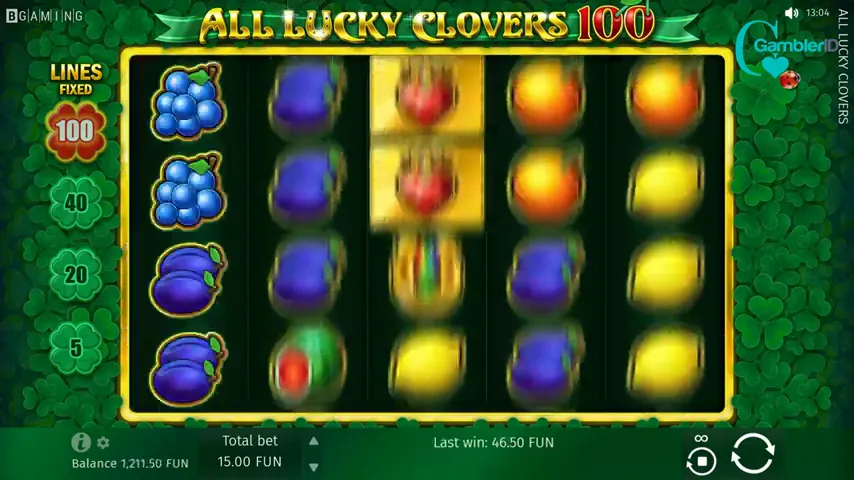 All Lucky Clovers 100 — captura