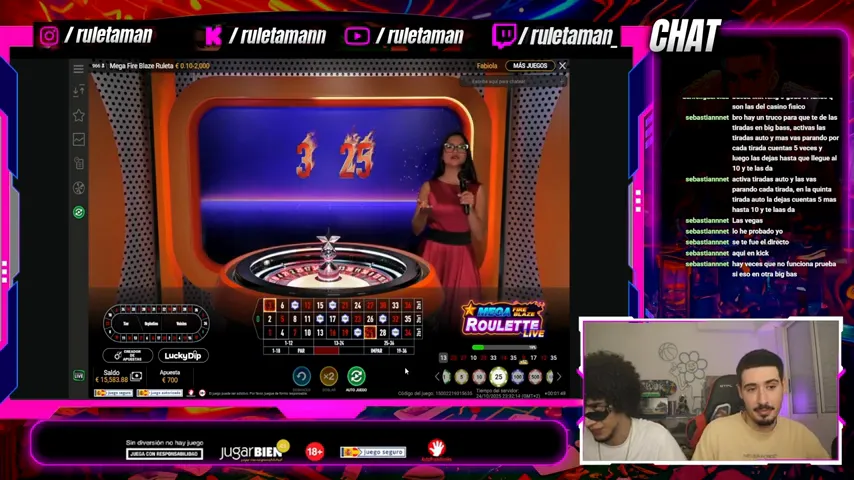 Mega Fire Blaze Ruleta Espana — captura