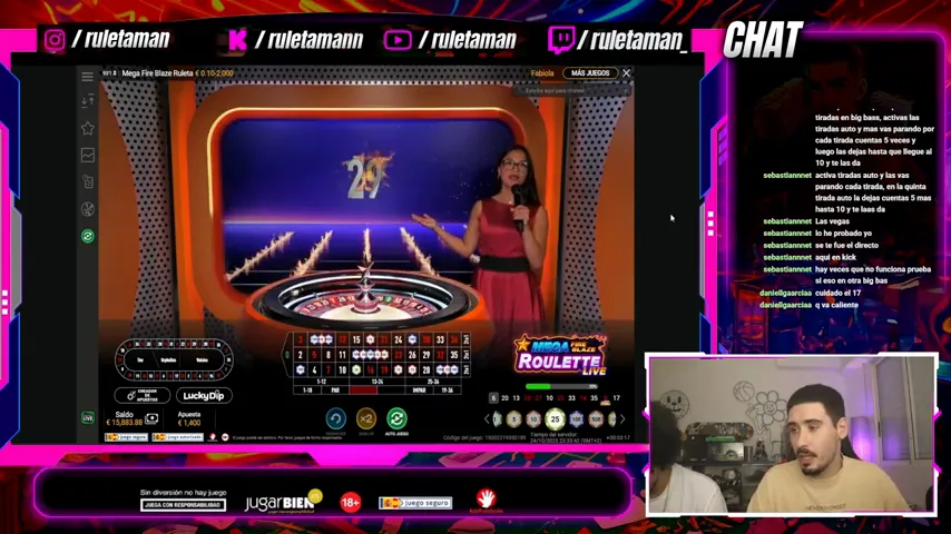 Mega Fire Blaze Ruleta Espana — captura