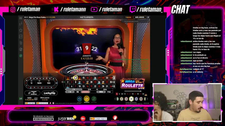 Mega Fire Blaze Ruleta Espana — captura