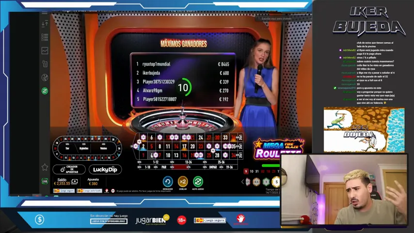 Ruleta Relámpago en Vivo — captura